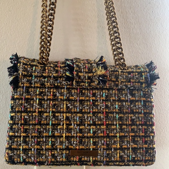 Kurt Geiger London Kensington Mayfair Tweed Shoulder Bag - Picture 8 of 11